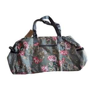 Gold Coast Floral Print Duffel Bag Gym Travel Carry On Shoulder Purse Tote